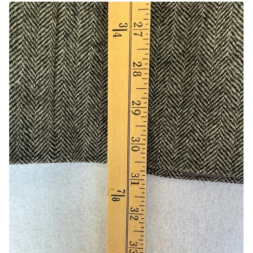 Lauren Ralph Lauren Blazer Mens 44R Grey Herringbone Slim Fit Sport Coat